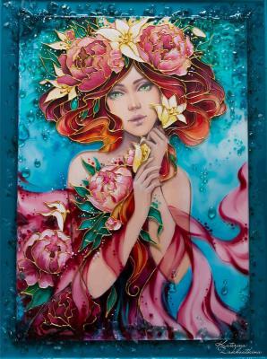 Відвертість весни (вітражний розпис)