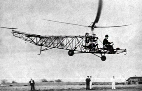 Перший гелікоптер І. Сікорського // https://gazeta.ua/articles/history/_77-rokiv-tomu-sikorskij-vpershe-pidnyav-u-povitrya-gelikopter/722892