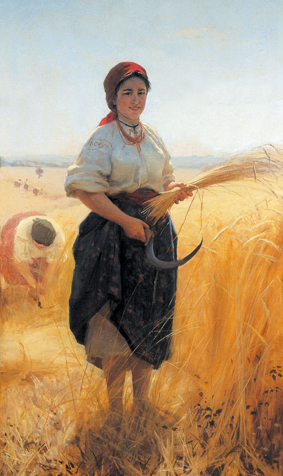 «Жниця» // https://www.ukrinform.ua/rubric-culture/2906693-mikola-pimonenko-1-vidtvoruvac-ukraini.html