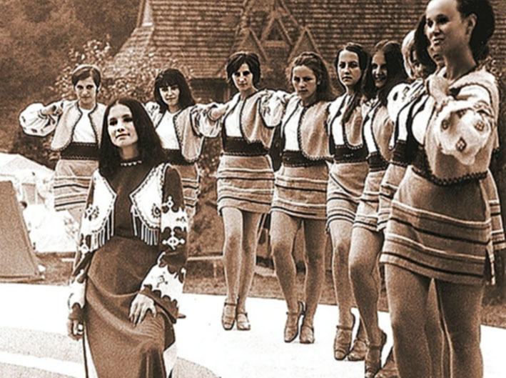 Софія Ротару на зйомках фільму «Червона Рута», серпень 1971р.