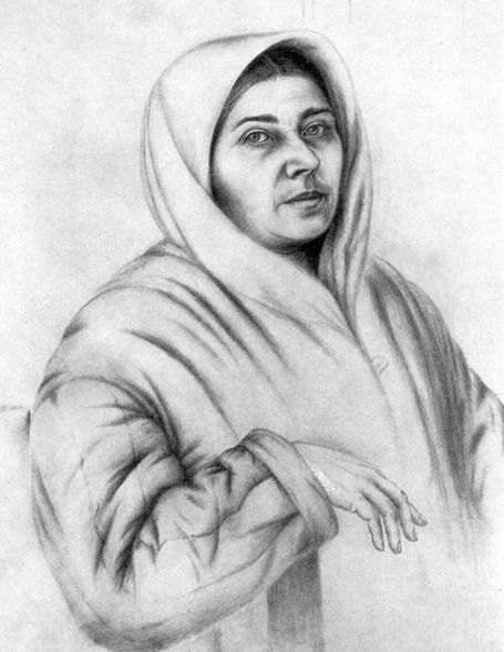 Автопортрет, 1950 // https://uploads6.wikiart.org/images/kateryna-bilokur/self-portrait-1950.jpg!Large.jpg